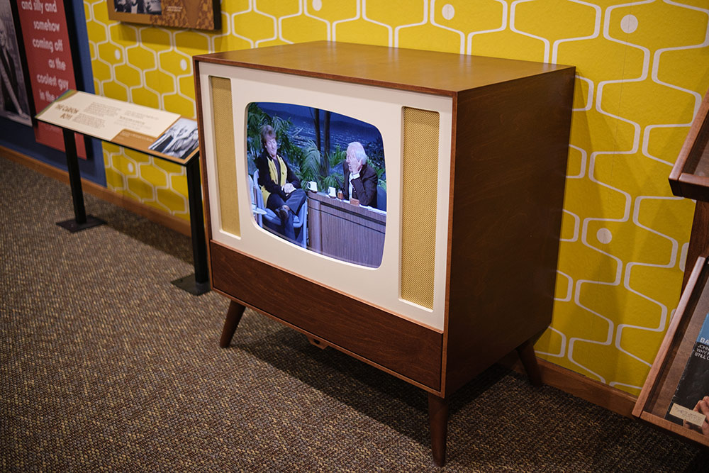 Johnny Carson Exhibit retro tv