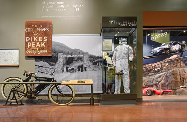 Pikes Peak Hill Climb exhibit display